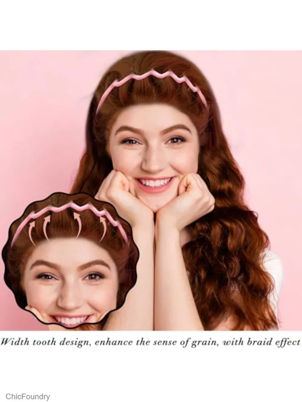 16 Pack Zig Zag Headbands Plastic Non Slip Women Girls Hair Accessories